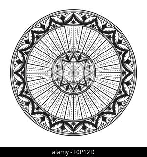 Kreismuster. Afrikanischen ethnischen Ornament Vektor-Illustration. Stock Vektor