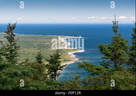 Forillon Nationalpark gesehen aus der Sicht auf Mt-St-Alban, Gaspe Halbinsel, Quebec, Kanada Stockfoto