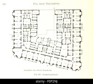 Abbildung Seite 580 entnommen "Strassburg Und Seine Bauten. Herausgegeben Vom Architekten Und Ingenieur-Verein Für Elsass-Lothringen. Mit 655 Abbildungen im Text, etc. "Bild entnommen Seite 580 von" Strassburg Und Seine Bauten Stockfoto