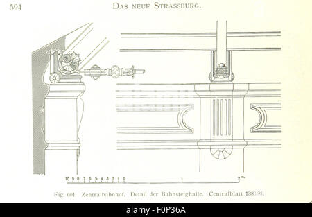 Strassburg Und Seine Bauten. Herausgegeben Vom Architekten Und Ingenieur-Verein Für Elsass-Lothringen. Mit 655 Abbildungen im Text, etc. Bild entnommen Seite 634 von "Strassburg Und Seine Bauten Stockfoto