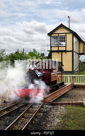 Bure Valley schmalspurige Eisenbahn Dampflokomotive mark Timothy Wroxham norfolk Stockfoto