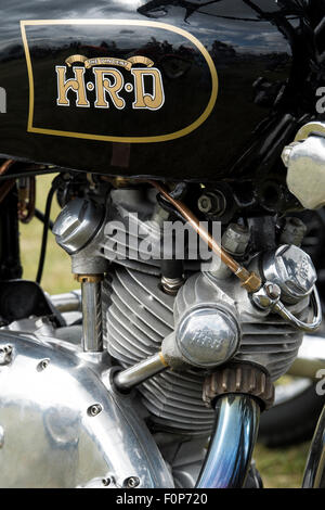 1950 HRD Vincent Serie B Meteor 500ccm Motorrad. Klassische britische Fahrrad Stockfoto