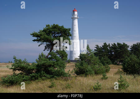 Leuchtturm von Tahkuna. Insel Hiiumaa. Estland 6. August 2015 Stockfoto