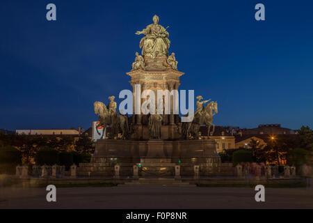 Maria-Theresia-Denkmal, Wien, Österreich Stockfoto