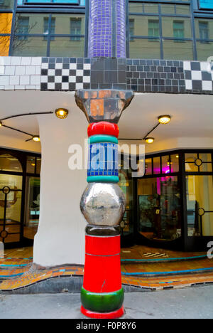 Hundertwasserhaus (1985), Wohnhaus von Hundertwasser F Gehäuse Museum, Landstraße Bezirk, Wien, Österreich Stockfoto