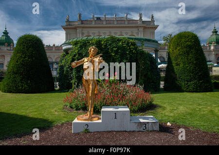 Statue von Johann Strauss, Stadtpark, Wien, Österreich, Europa Stockfoto