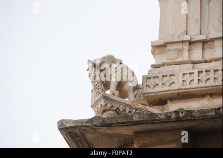 Indien; Straße von Udaipur, Jodhpur. Stockfoto