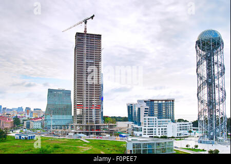 Baustelle in der Innenstadt von Batumi. Georgische Republik Stockfoto