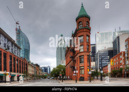 Das Flatiron Gebäude in Toronto, Kanada Stockfoto