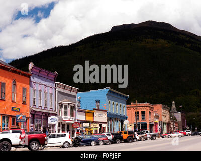 Silverton Silver Mining Altstadt in der State of Colorado USA Stockfoto