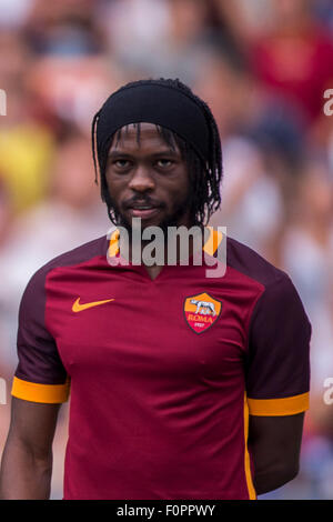 Rom, Italien. 14. August 2015. Gervinho (Roma) Fußball: AS Roma team Präsentation vor der pre-Season-Freundschaftsspiel gegen FC Sevilla im Stadio Olimpico in Rom, Italien. © Maurizio Borsari/AFLO/Alamy Live-Nachrichten Stockfoto