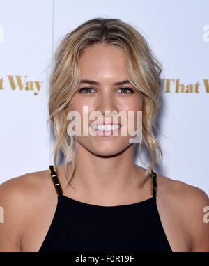 Hollywood, Kalifornien, USA. 19. August 2015. Cody Horn kommt für die Premiere des Films "sie ist Funny, die Way" im Harmony Gold Theater. Bildnachweis: Lisa O'Connor/ZUMA Draht/Alamy Live-Nachrichten Stockfoto