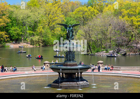 Bethesda-Brunnen im Central Park New York City Stockfoto