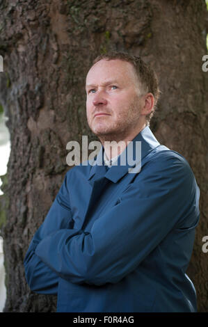 Künstler Nathan Coley, die an das Edinburgh International Book Festival Stockfoto