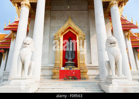 Thailand, Bangkok, Wat Benchamabophit Stockfoto