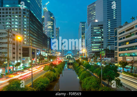 Bangkok, Thailand, Verkehr in der Innenstadt von Stockfoto