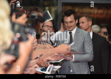 Berlin, Deutschland. 19. August 2015. Rupert Freind bei der Premiere HITMAN – AGENT 47 in Berlin /19.08.2015/picture Allianz Credit: Dpa picture-Alliance/Alamy Live News Stockfoto