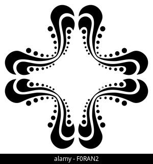 Muster. Design. Tätowierung. Ornament. Stock Vektor