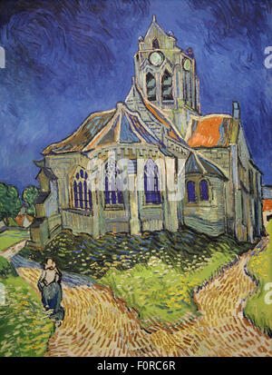 Die Kirche in Auvers-sur-Oise Blick vom Chevet (1890) von Vincent van Gogh (1853-1890) Stockfoto