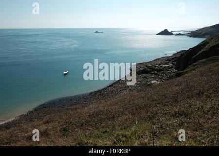 Herm Island liegt vor der Küste von Guernsey Stockfoto