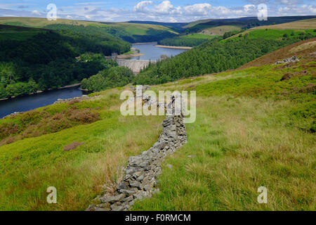 Howden Talsperre im oberen Derwent Valley, Peak District National Park Stockfoto