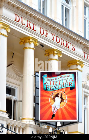 London, England, Vereinigtes Königreich. Hetty Feder Leben an der Duke of York es Theatre, St Martins Lane (August 2015) Stockfoto