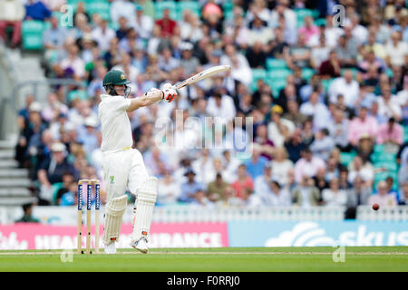 London, UK. 20. August 2015. Investec Asche 5. Test England gegen Australien. Australiens Steve Smith in Aktion Kredit zu zucken: Action Plus Sport/Alamy Live News Stockfoto