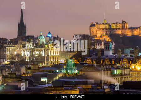 Ein Blick vom Calton Hill in Edinburgh, City of Edinburgh, Schottland, Vereinigtes Königreich, Europa.