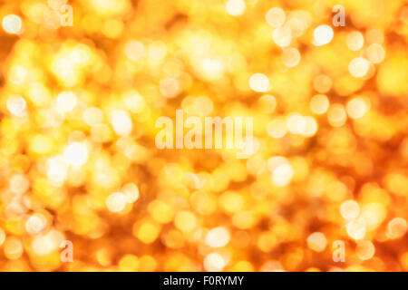 Leuchtendes Akzente Out-of-Focus in Blattgold eine helle Bokeh-Komposition, ideal als Natur Hintergrund Stockfoto
