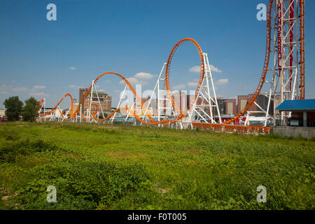 Achterbahn, Coney Island, New York City, New York, USA Stockfoto