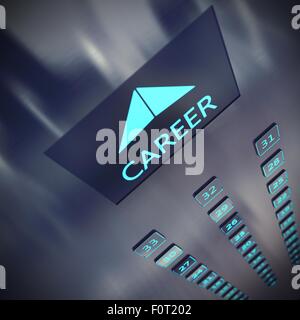 Karriere-Aufzug Stockfoto