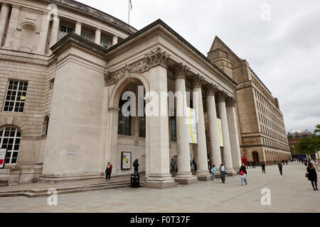St. Peters Platz Manchester Zentralbibliothek England UK Stockfoto