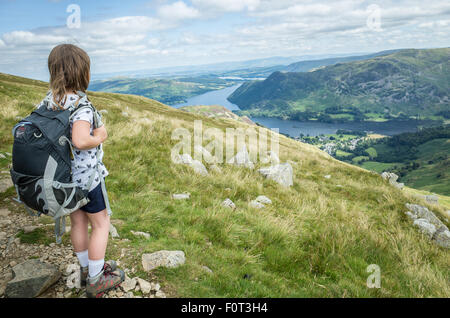 Ullswater aus auf halber Höhe Lakelandpoeten Stockfoto