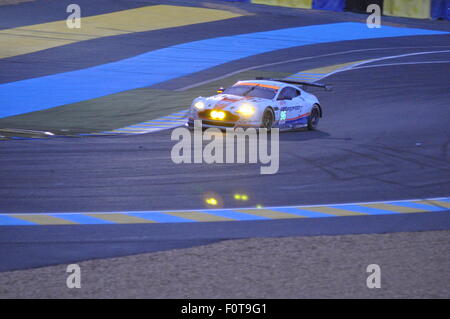 Aston Martin Vantage V8 bei Le Mans 24 2015 Stockfoto