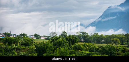 China Yunnan Baoshan Mangkuan Nujiang ländliche Landschaft Stockfoto