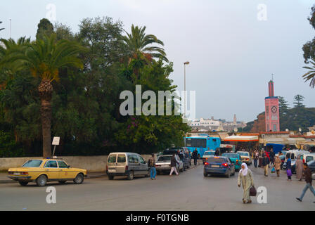 Avenue d ' Angleterre, Ville Nouvelle, Neustadt, Tanger, Marokko, Nordafrika Stockfoto