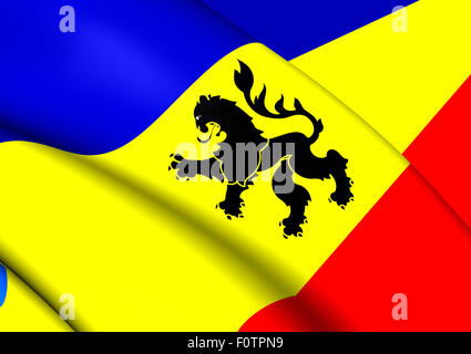 3D Wappen der Lo Prado, Chile. Hautnah. Stockfoto