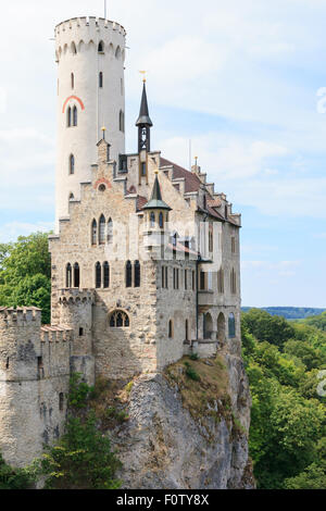 Schloss Lichtenstein in Deutschland Stockfoto