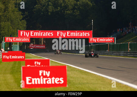 Circuit de Spa-Francorchamps, Belgien. 21. August 2015. Motorsport: FIA Formula One World Championship 2015, Grand Prix von Belgien, #22 Jenson Button (GBR, McLaren-Honda), Credit: Dpa picture-Alliance/Alamy Live News Stockfoto