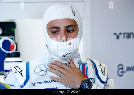 Circuit de Spa-Francorchamps, Belgien. 21. August 2015. Motorsport: FIA Formula One World Championship 2015, Grand Prix von Belgien, #19 Felipe Massa (BRA, Williams Martini Racing), Credit: Dpa picture-Alliance/Alamy Live News Stockfoto