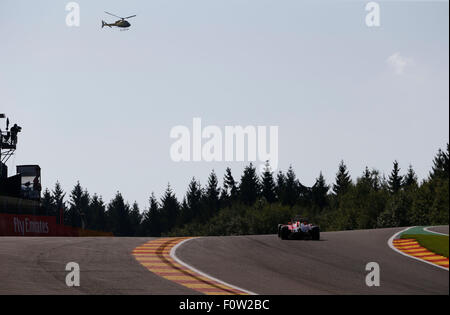 Circuit de Spa-Francorchamps, Belgien. 21. August 2015. Motorsport: FIA Formula One World Championship 2015, Grand Prix von Belgien, #5 Sebastian Vettel (GER, Scuderia Ferrari), Credit: Dpa picture-Alliance/Alamy Live News Stockfoto