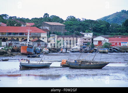 Hellville Hafen von Maradokana, Nosy Be, Madagaskar, Indischer Ozean Stockfoto