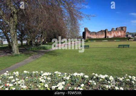 Die Ruinen des Penrith Castle, English Heritage, Penrith Stadt, Grafschaft Cumbria, England, UK. Stockfoto
