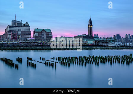 Erie Lackawanna Terminal in Hoboken, New Jersey. Stockfoto