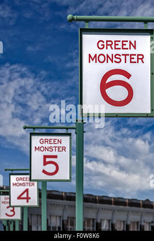Boston Red Sox Fenway Park in Kenmore Square in Boston, Massachusetts, gelegen. Stockfoto