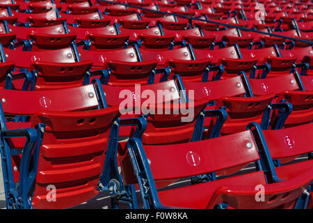 Boston Red Sox Fenway Park in Kenmore Square in Boston, Massachusetts, gelegen. Stockfoto