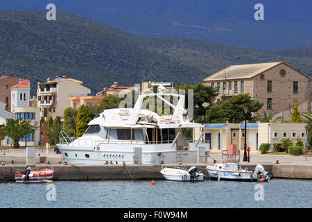 Hafen, Stadt Itea, Griechenland, Europa Stockfoto