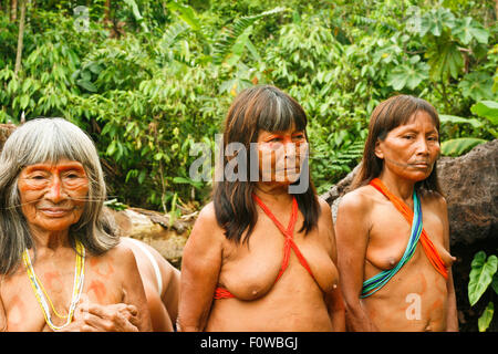 Matses Tribu. Amazon. Peru Stockfoto