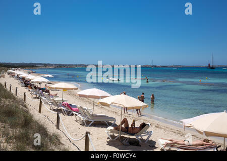 Die Insel Formentera des Mantels von Ibiza, Spanien Stockfoto