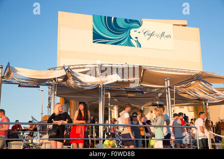 Cafe Del Mar auf Ibiza Stockfoto